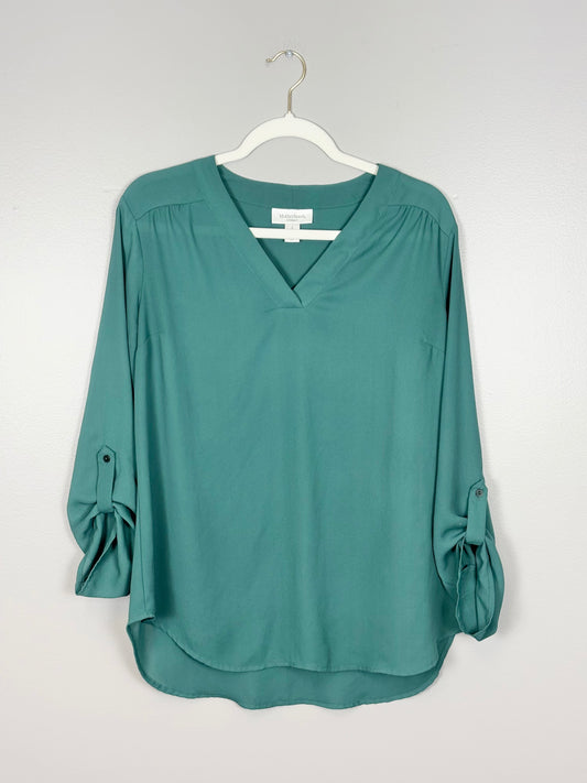 S - Motherhood Emerald Green Blouse