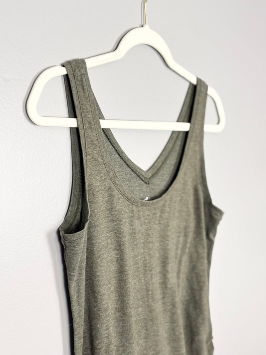 M - Thyme Reversible Khaki Green Tank