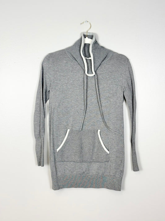 M - Thyme Grey Kangaroo Sweater