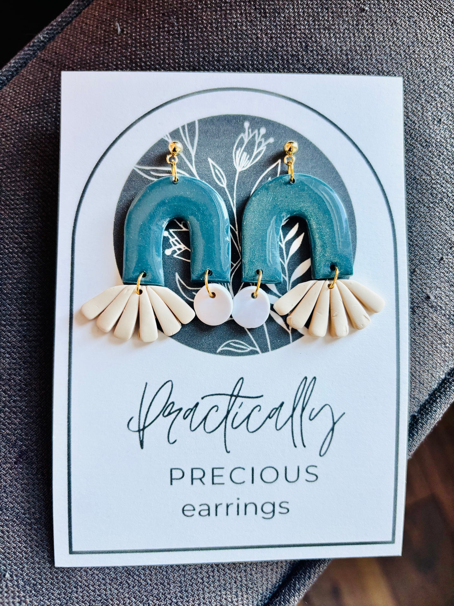 Practically Precious Earrings - Mermaid Horseshoe