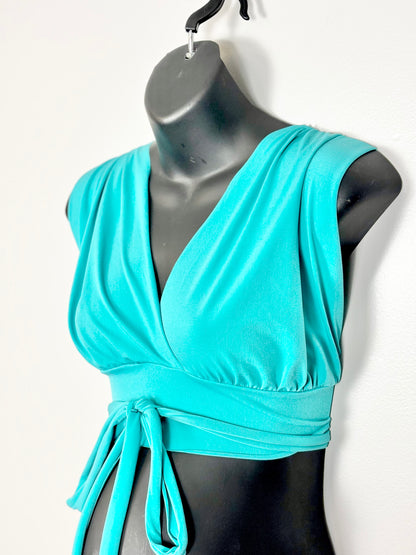 O/S - Adjustable Green Halter Top