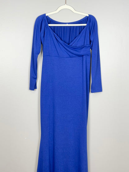 L - Unknown Brand Floor-Length Blue Dress