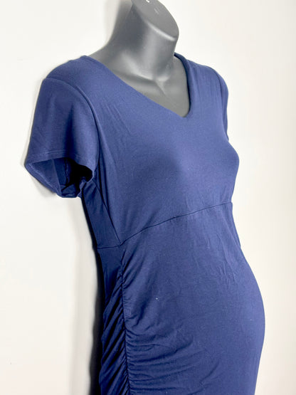 M - Stork & Babe Royal Blue Maternity Dress