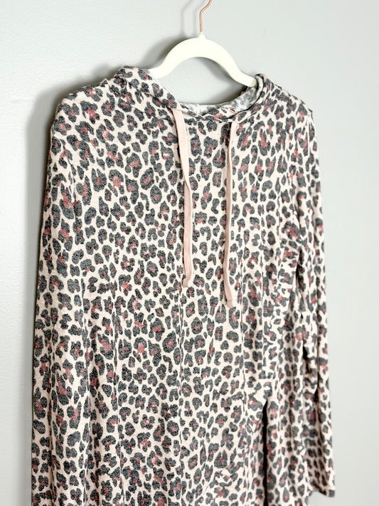 S - George Light Pink Leopard Nursing Sweater