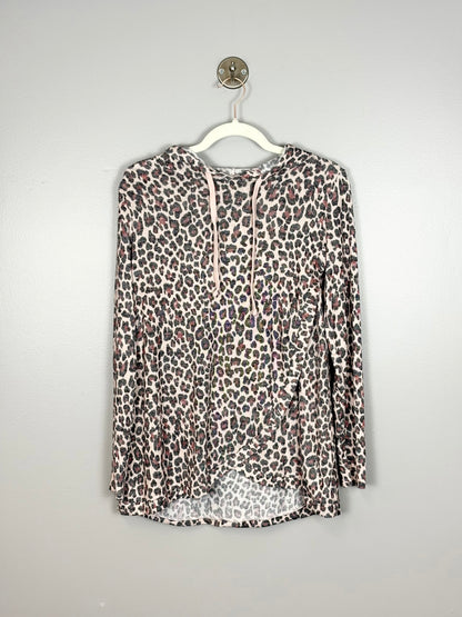 S - George Light Pink Leopard Nursing Sweater