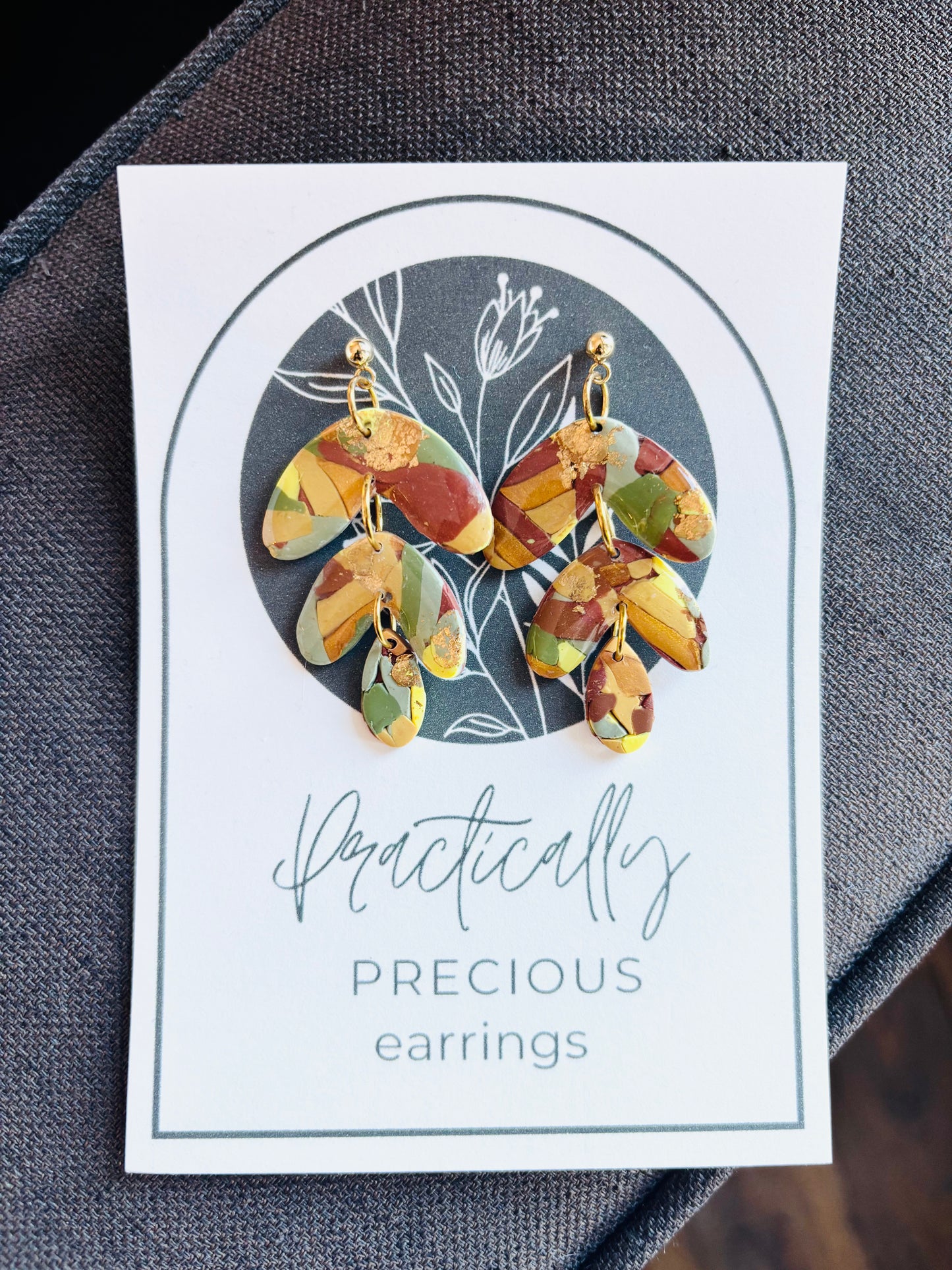 Practically Precious Earrings - Autumn Triple Stack