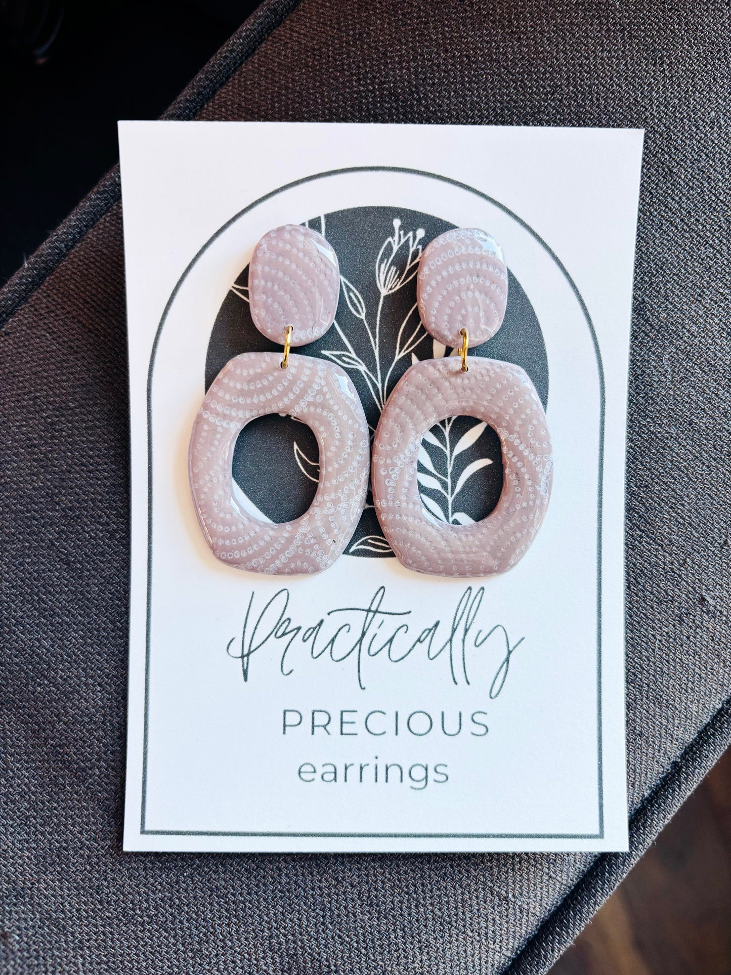 Practically Precious Earrings - Pink Hoop