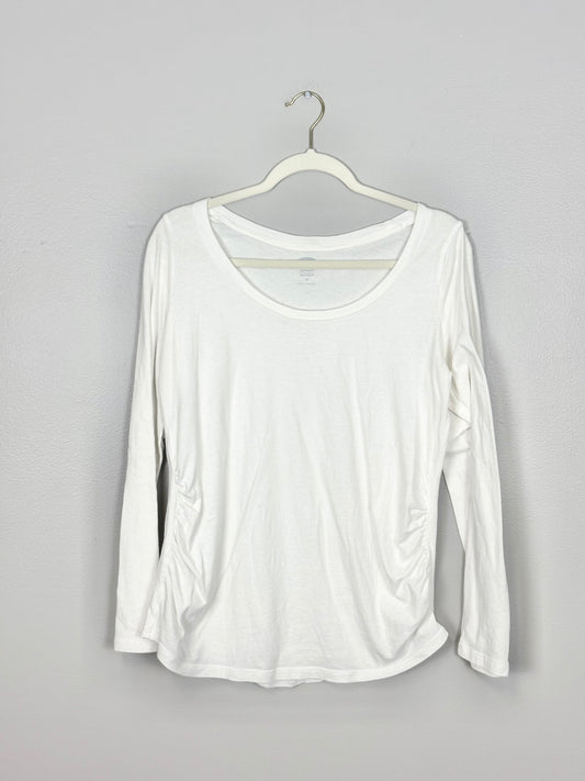 M - Old Navy White Long Sleeve Shirt