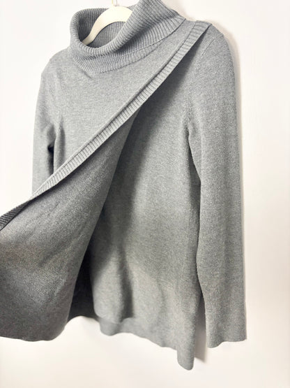 M - Thyme Grey Nursing Sweater