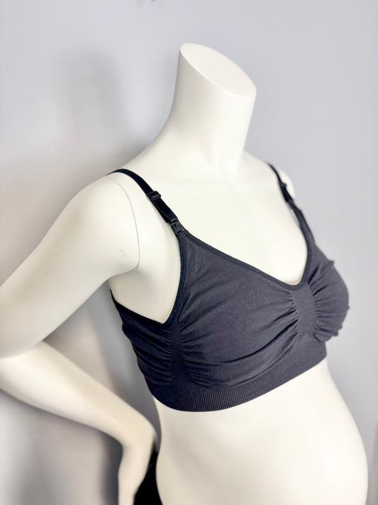 L/XL - SKIMS Black Nursing Bra