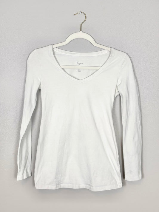 XS - Thyme Basic White Top