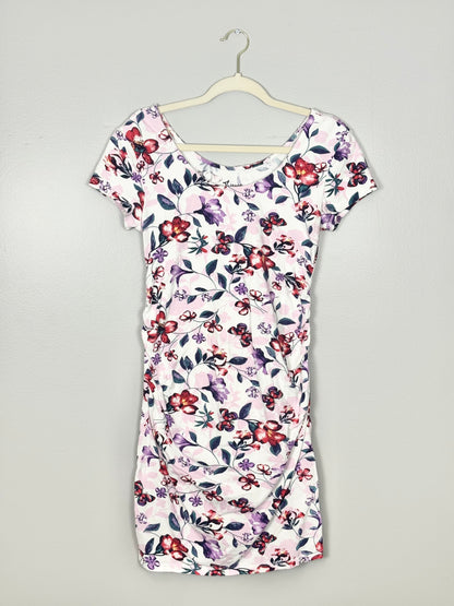 S - Thyme Floral Butterfly Bodycon Dress