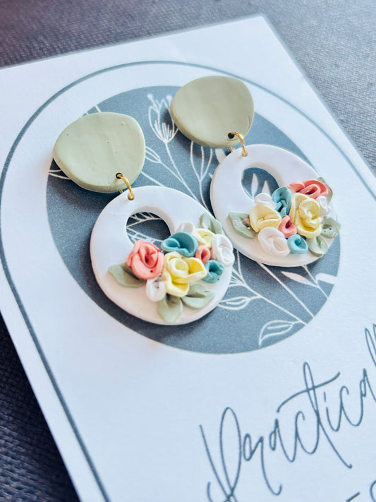 Practically Precious Earrings - Pastel Floral