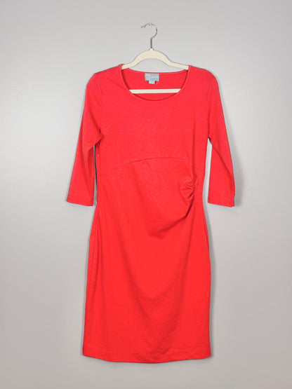 S - Liz Lange Coral Maternity Dress