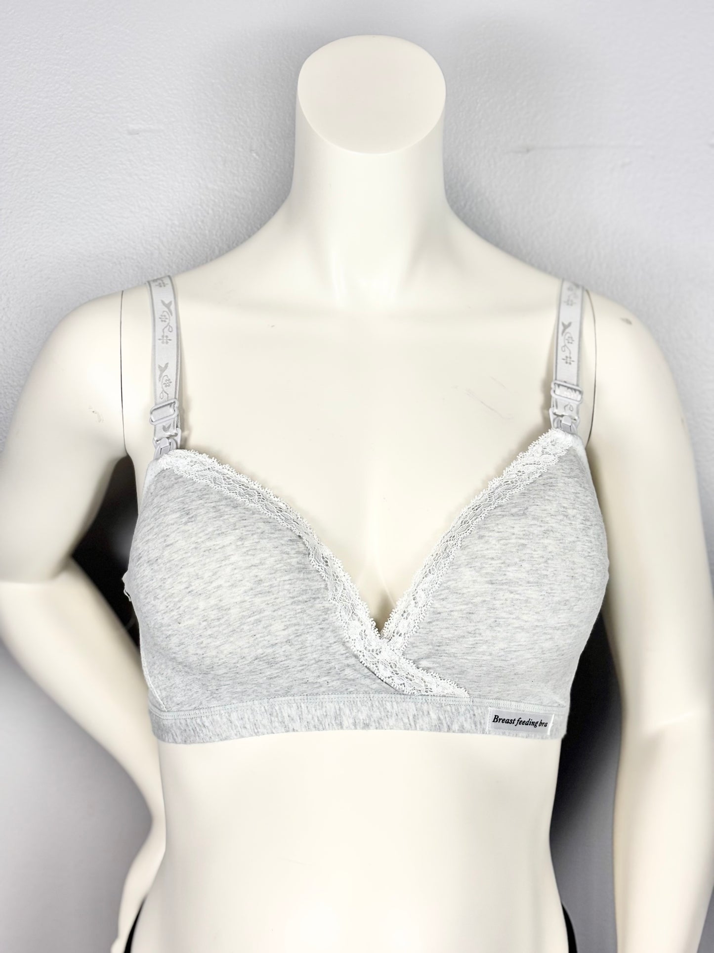 Size 40/XL - Unknown Brand Grey Nursing Bra