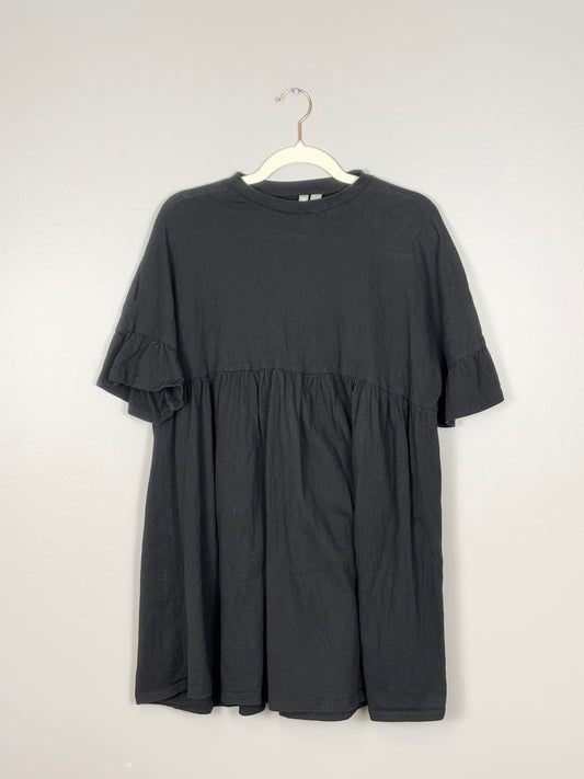 Size 4/S - Asos Black Ruffle Sleeve Dress