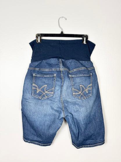 XL - Indigo Blue Maternity Shorts