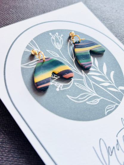 Practically Precious Earrings - Rainbow Wishbone