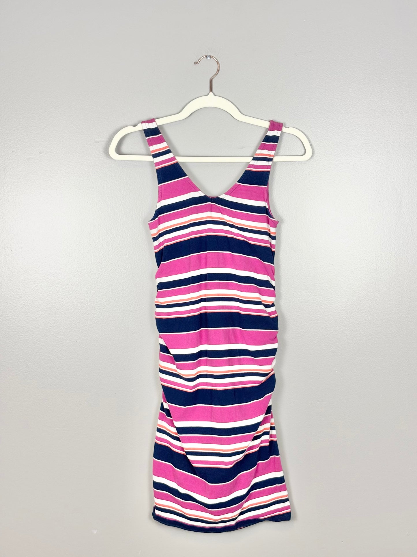 XS - Thyme Pink Stripe Bodycon Dress