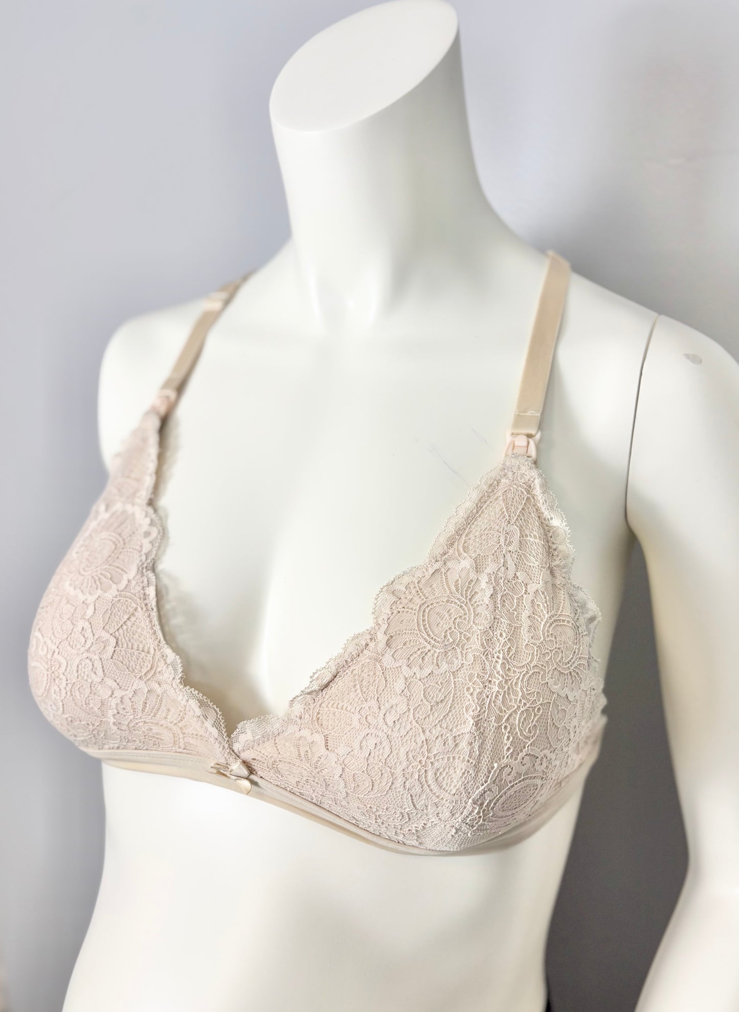 L - Unknown Brand Convertible Tan Nursing Bra