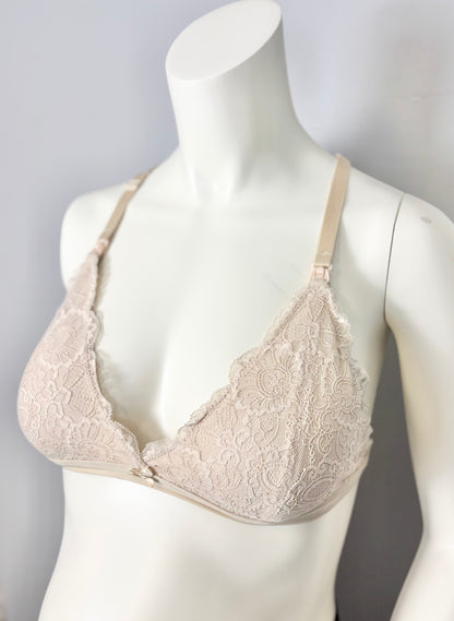 L - Unknown Brand Convertible Tan Nursing Bra