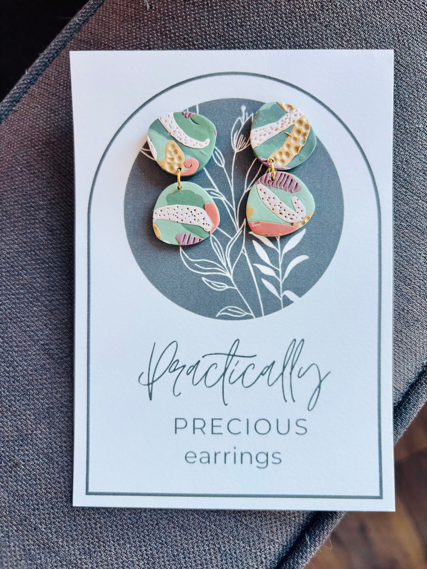 Practically Precious Earrings - Green Dangles