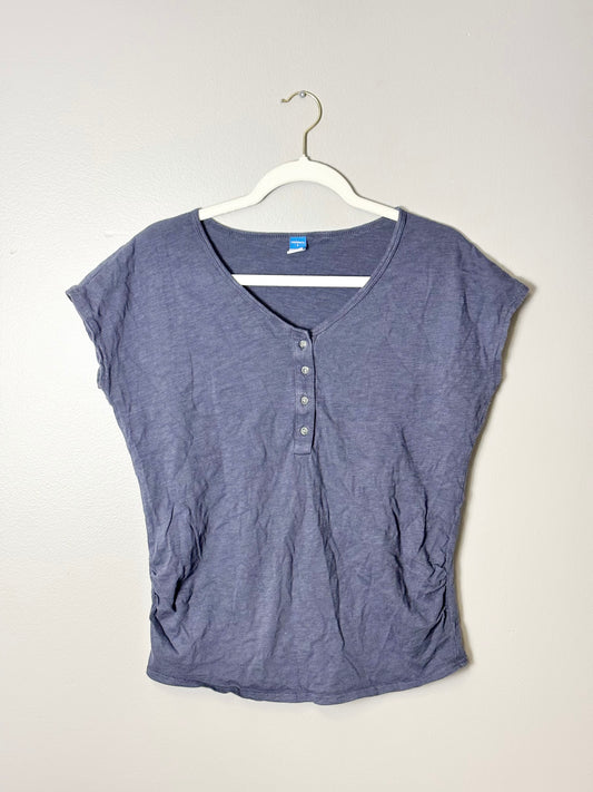 S - Smoky Blue Old Navy Loose Fit Maternity Tee