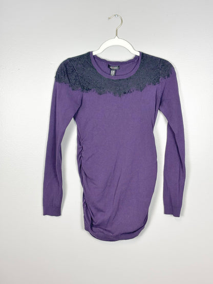 XS - Stork & Babe Park Purple Sweater