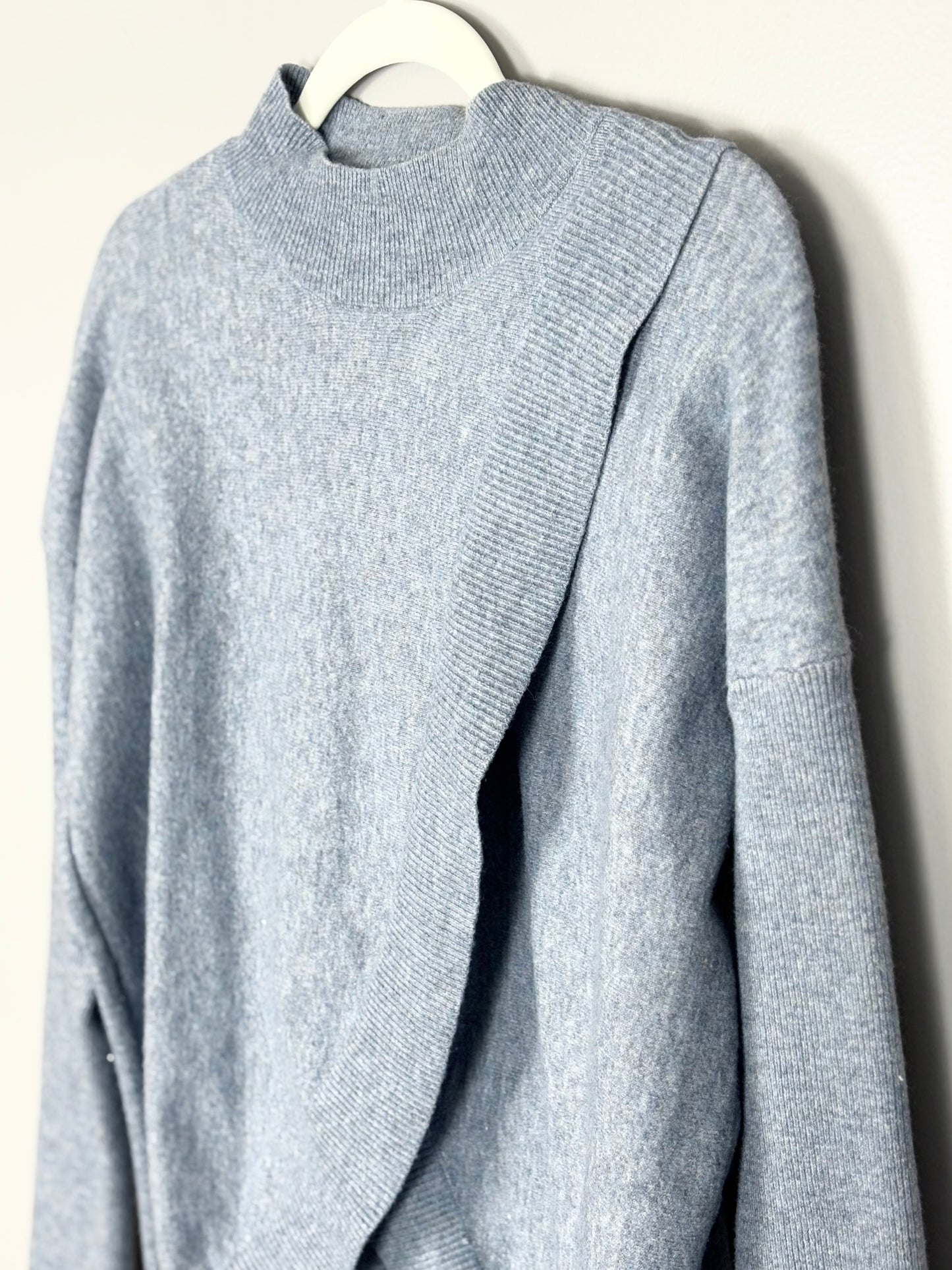 S - Ripe Periwinkle Nursing Sweater