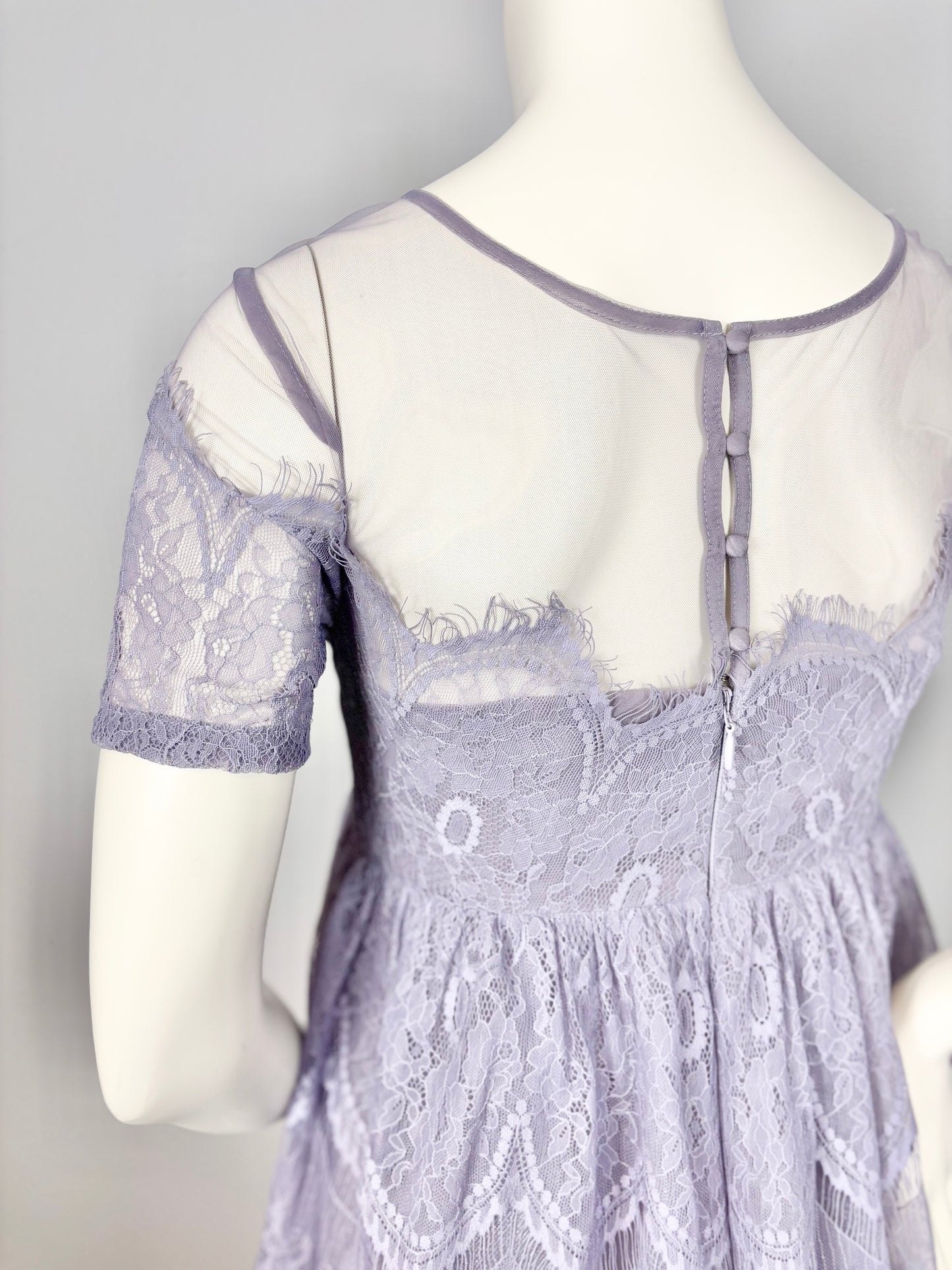 Size 6/M - Chi Chi Lilac Lace Event Dress