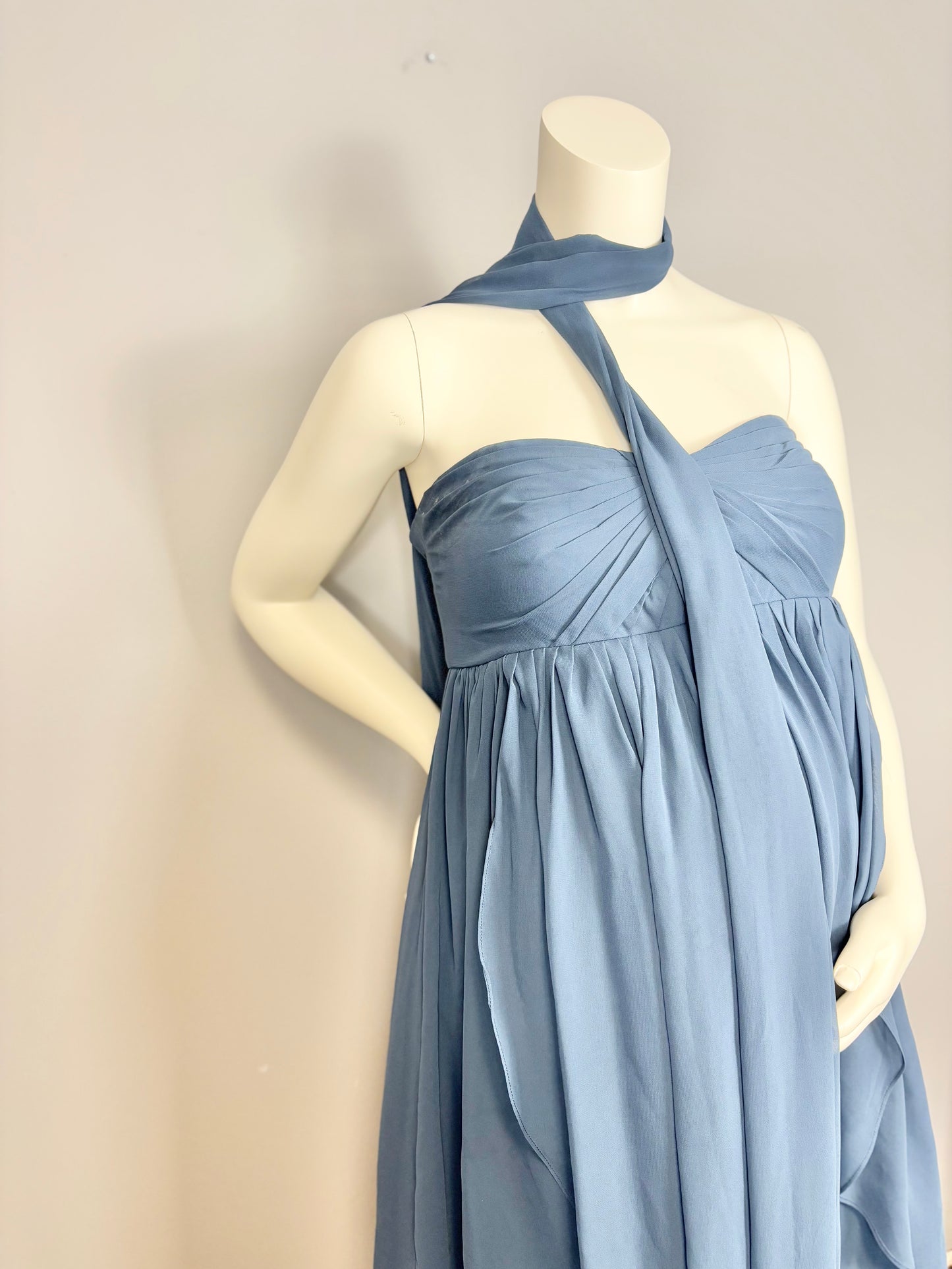 Size 12/L - Jenny Yoo Smoky Blue Event Dress