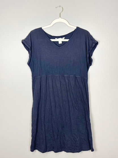 L - H & M Navy Maternity Dress