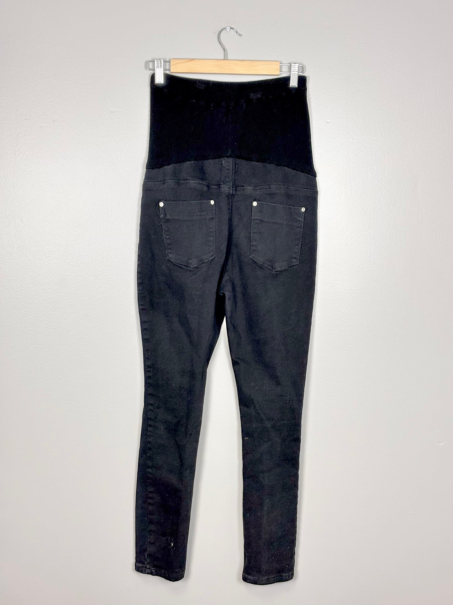 Size 8/M - Boohoo Blue Black Distressed Denim