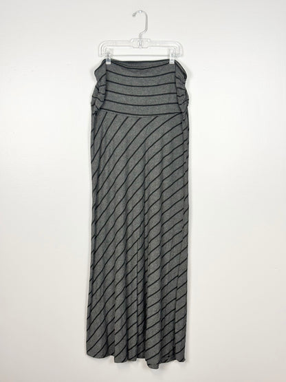 S - Thyme Grey/Black Maxi Skirt