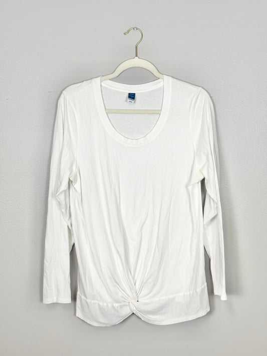 L -  Old Navy White Long Sleeved Shirt