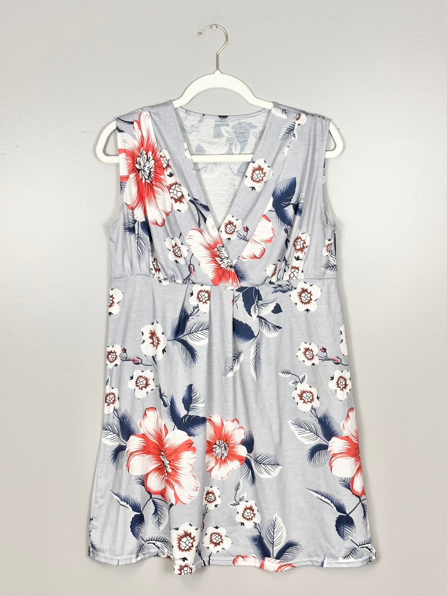 M - Unknown Brand Blue Floral Dress