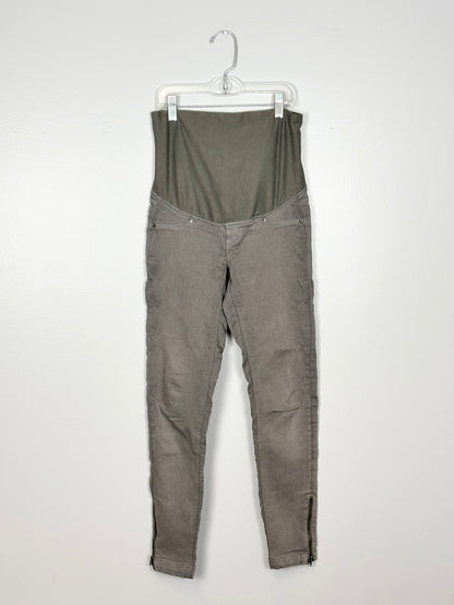 Size 4/XS - Mama Maternity Dark Taupe Skinny Pant