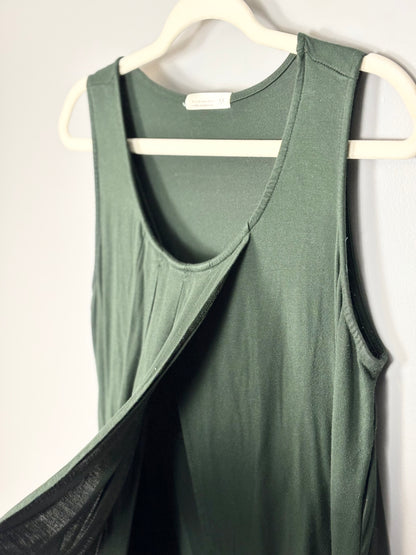 M - Unknown Brand Forest Green Nursing Tank