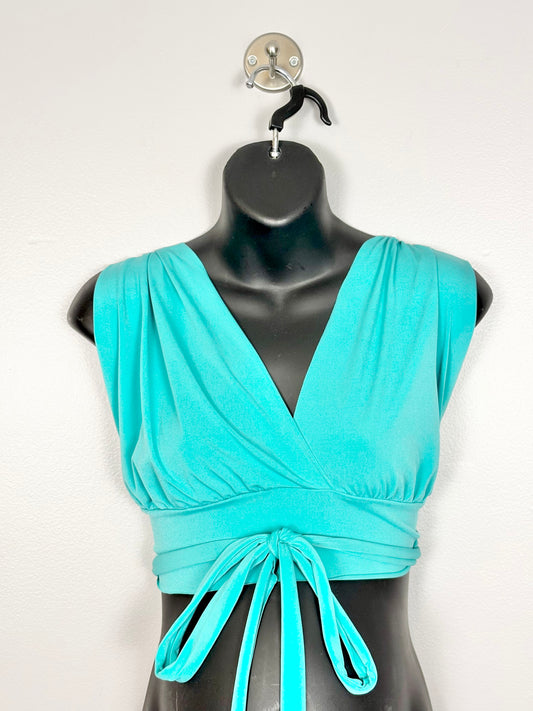 O/S - Adjustable Green Halter Top