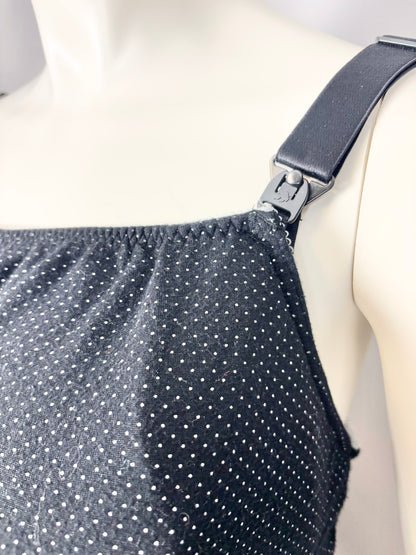 Size 34H/L - Royce Black Polka Dot Nursing Bra