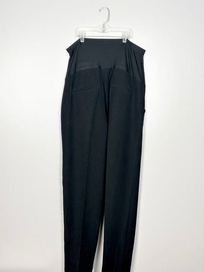 XL - Times Two Wide-Leg Black Dress Pant