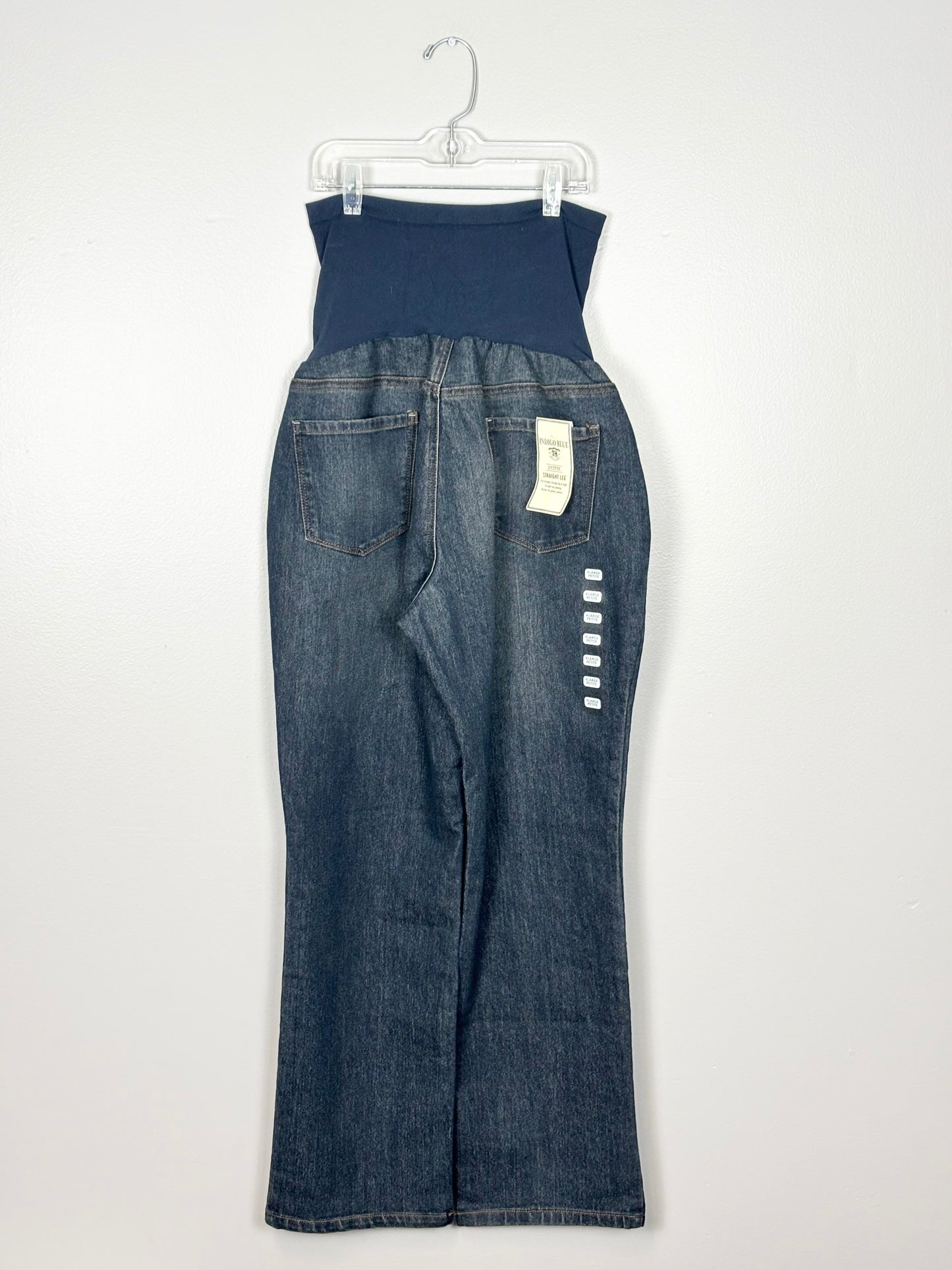 XL- Indigo Blue Dark Wash Denim