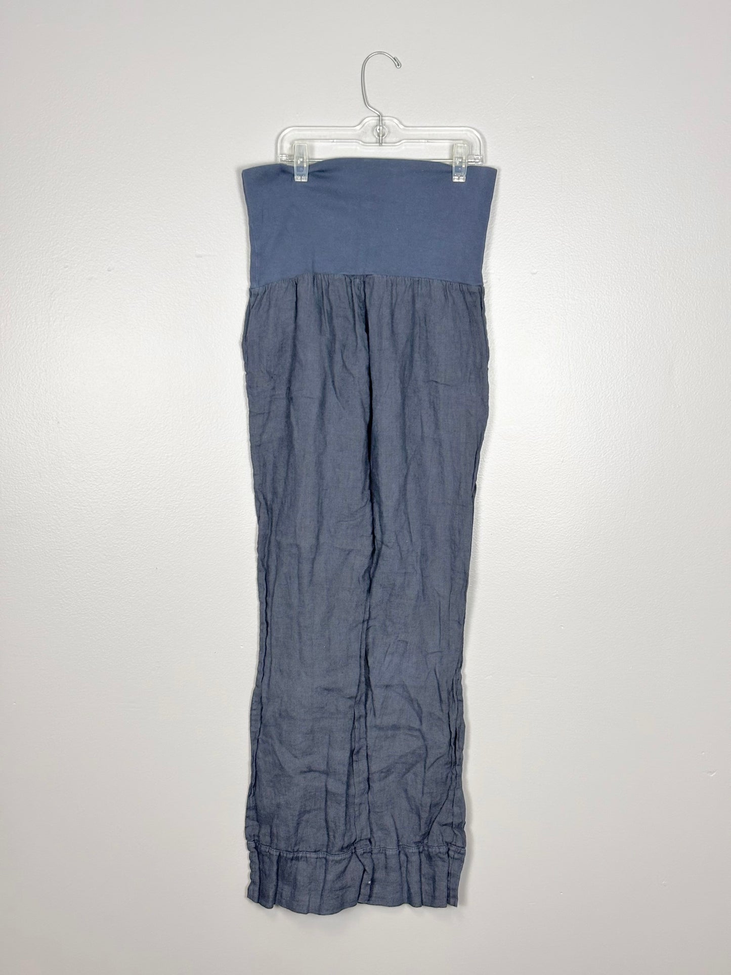 M - “M” Brand Navy Linen Pant