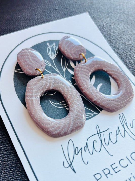 Practically Precious Earrings - Pink Hoop