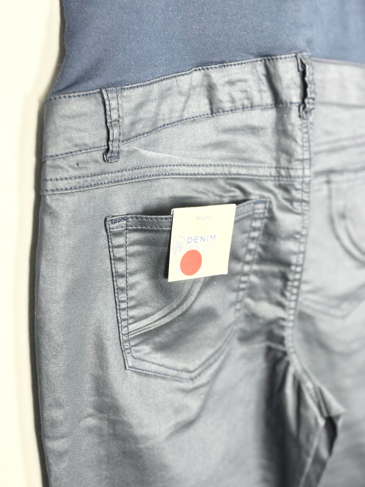 S - Thyme Twill Navy Sheen Pant