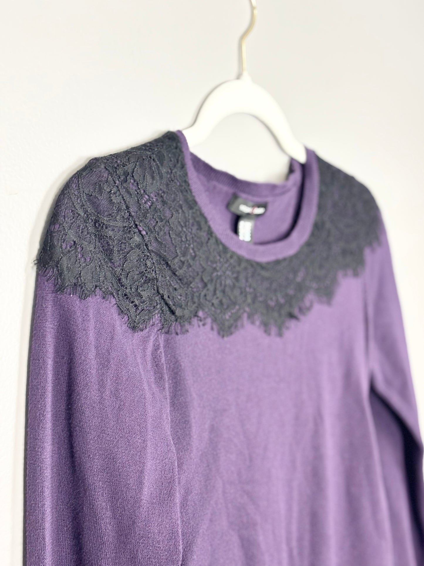 XS - Stork & Babe Park Purple Sweater