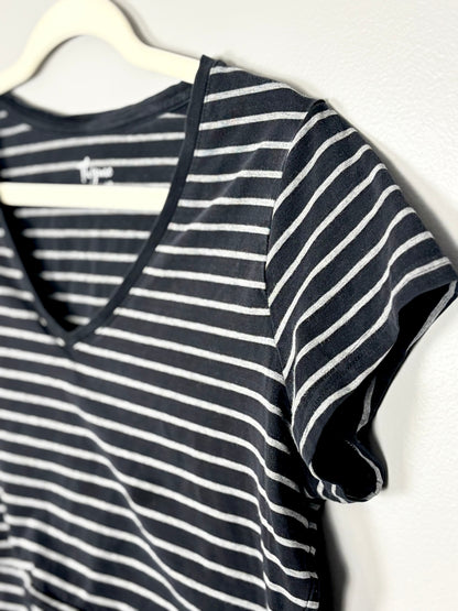 L - Thyme Striped Nursing Shirt