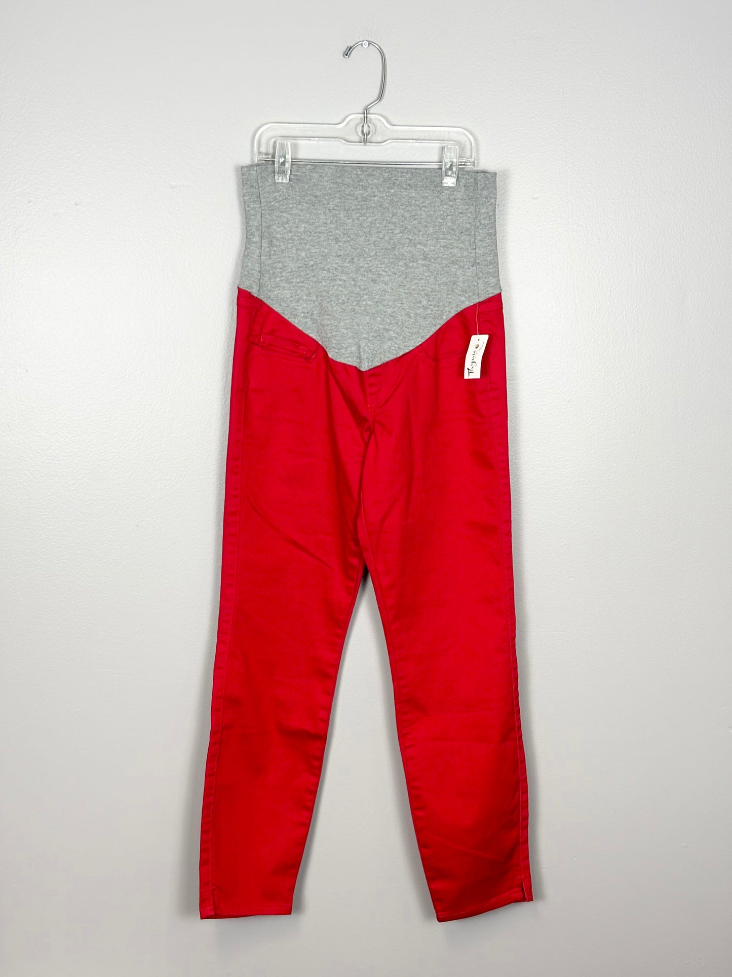 XS - Thyme Red Skinny Jean