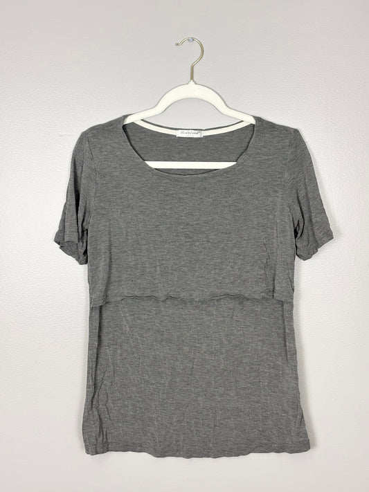 M - Gray Bearsland Nursing Top