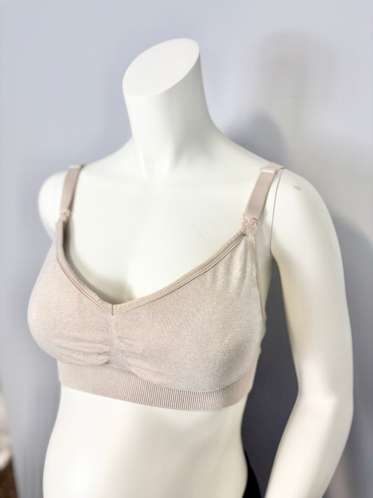 L - Vinfact Tan Nursing Bra